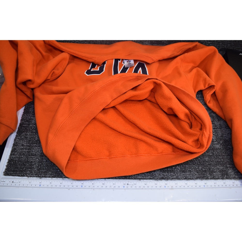 Vintage Y2K UVA University of Virginia Orange Crewneck Sweatshirt Mens L Jerzees - Picture 8 of 14
